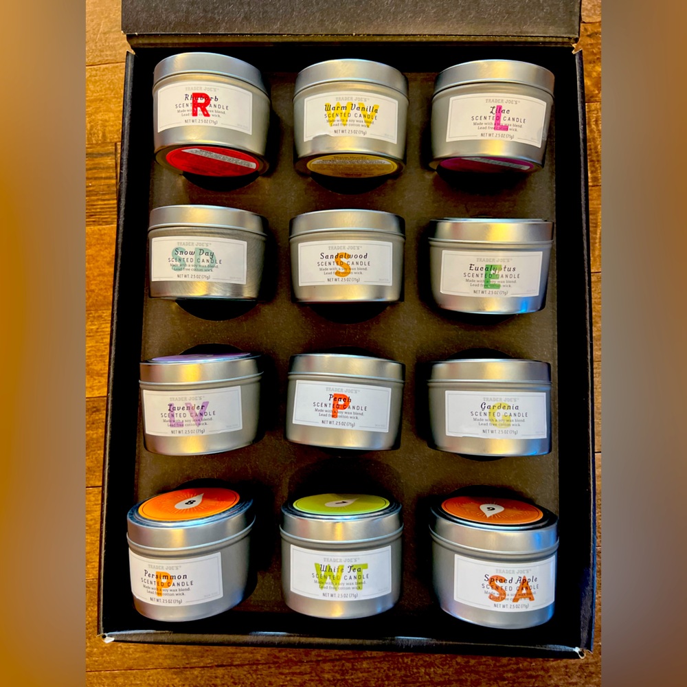 New- 2024. TRADER JOES 12 Days of scented candles pack